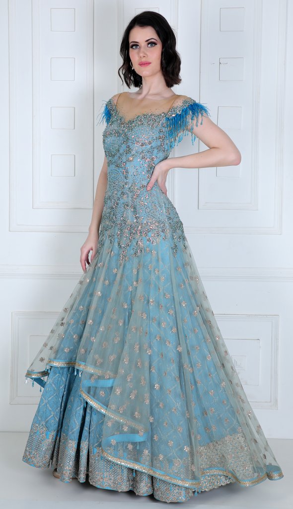 Saaj By Ankita, Saaj, Gown, Designer Gown, Gown collection, Designer cocktail gown, Reception gown, Bridal gown, Ball gown, Designer gown delhi, Designer gown India