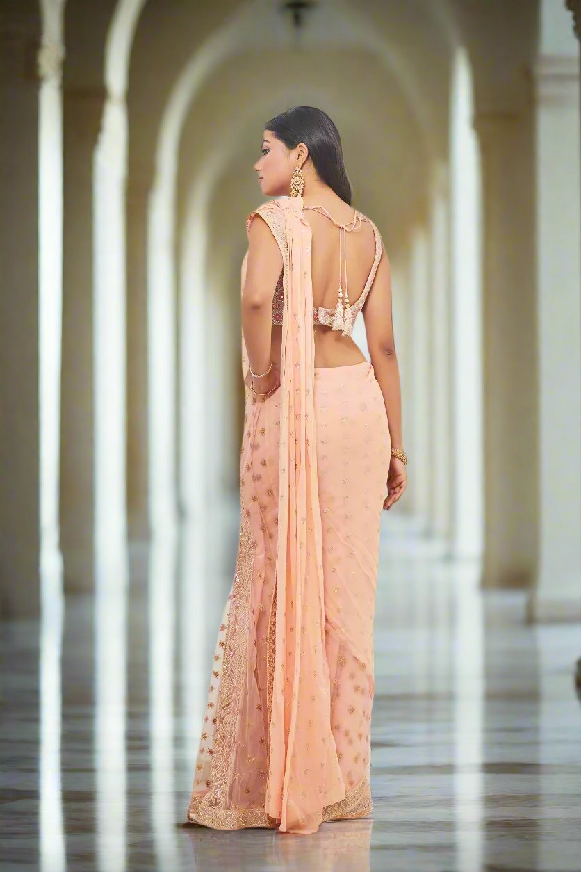 Kali Georgette Pallah Saree