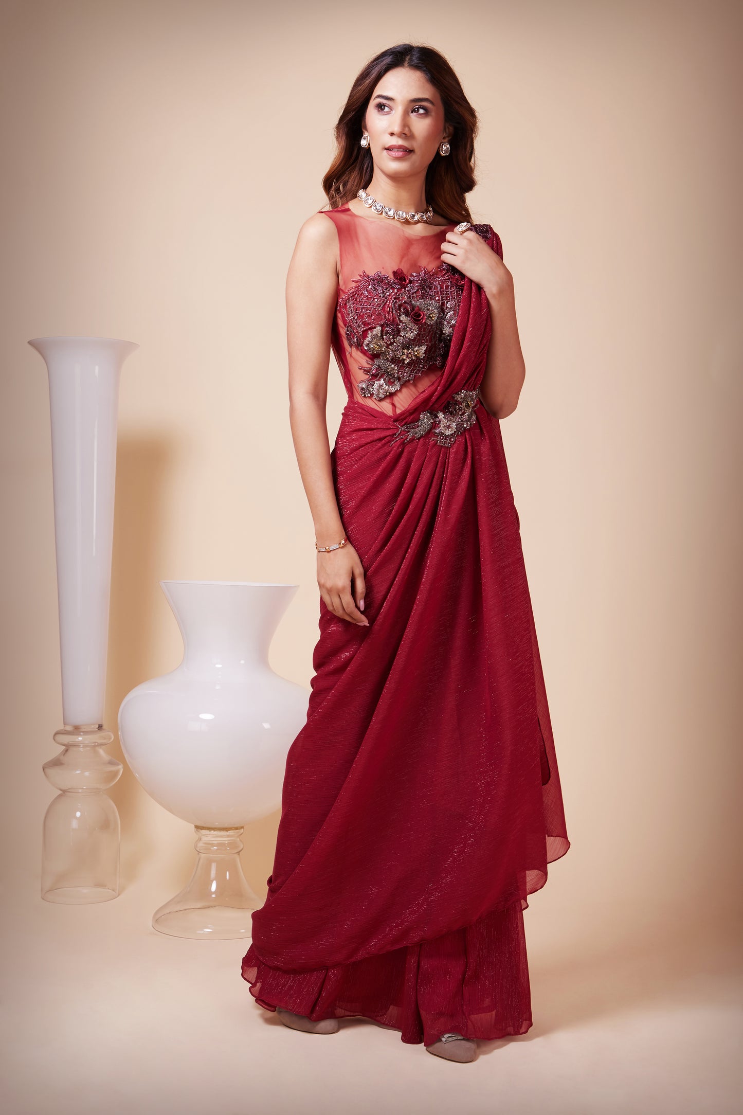 Ruby Saree Gown