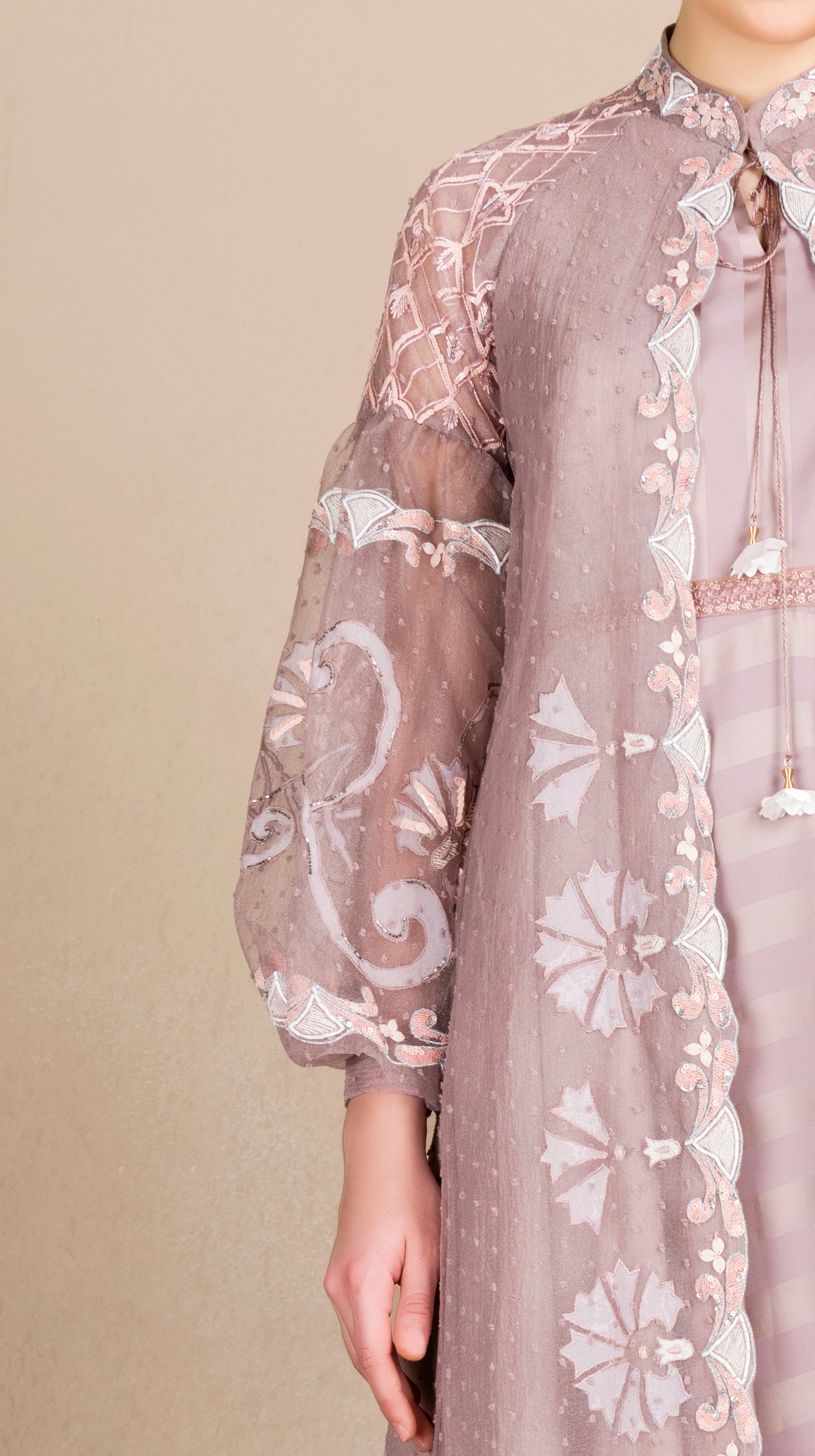 Organza Jacket over Dress