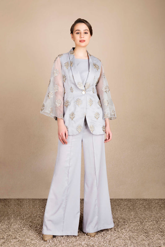 Pant-Suit with Bell Sleeves