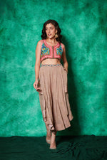 Load image into Gallery viewer, Crop-Jacket with Drape Pants
