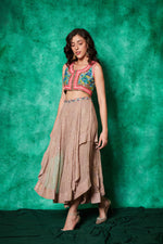 Load image into Gallery viewer, Crop-Jacket with Drape Pants
