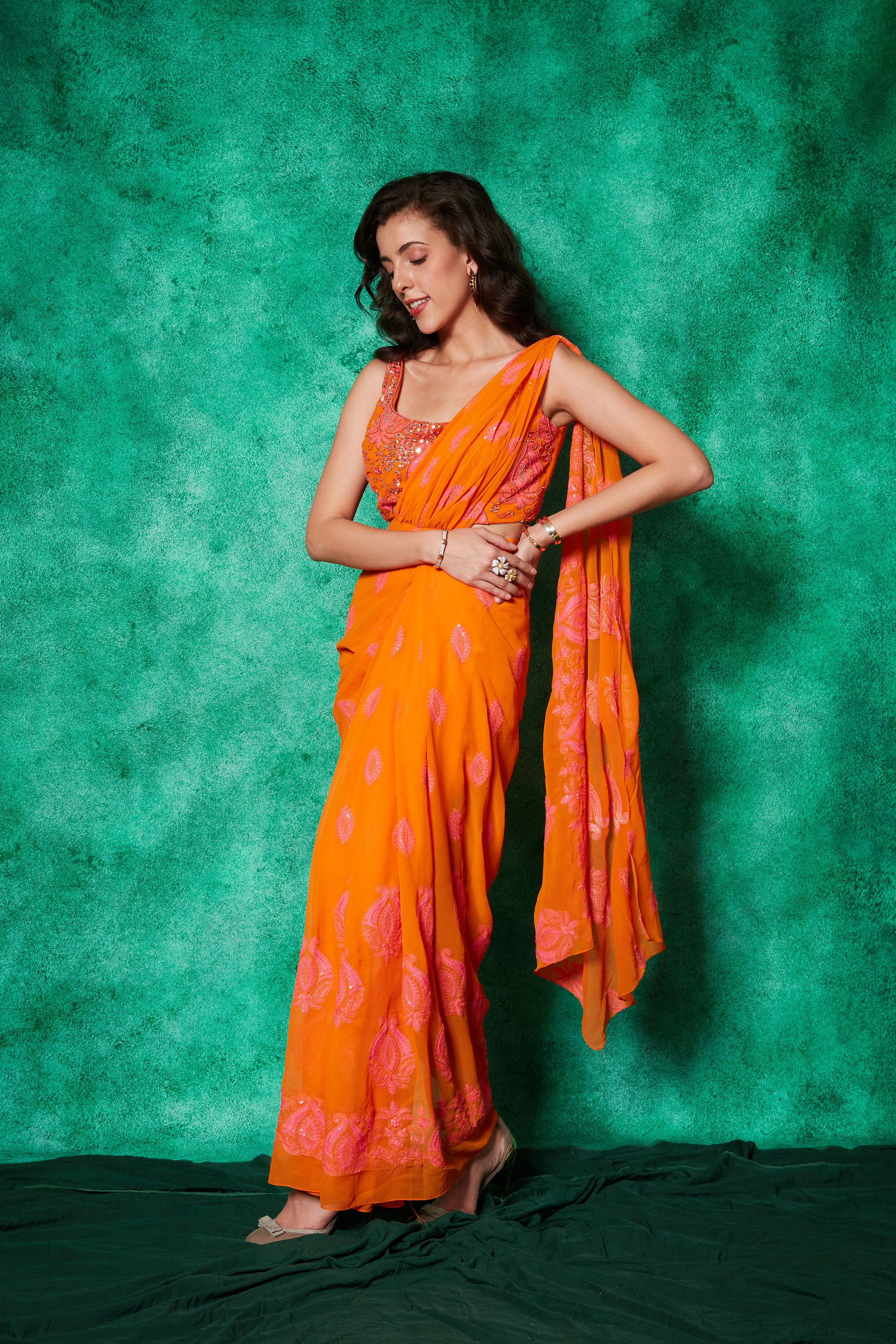 Drape Saree with Slit