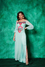 Load image into Gallery viewer, Off-Shoulder Top with Palazzo Pants
