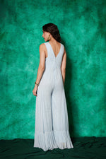 Load image into Gallery viewer, Jumpsuit with Embroidered Bodice
