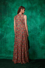 Load image into Gallery viewer, Multicolour Cape with Croplet &amp; Lehenga
