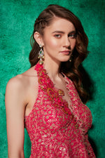 Load image into Gallery viewer, Peplum Blouse with Slit-Saree
