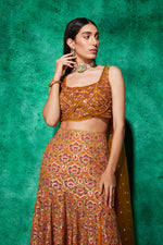 Load image into Gallery viewer, Mermaid Lehenga in Multicolour Embroidery
