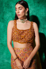 Load image into Gallery viewer, Mermaid Lehenga in Multicolour Embroidery
