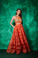 Load image into Gallery viewer, Halter Blouse with Skirt
