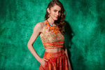 Load image into Gallery viewer, Halter Blouse with Skirt
