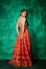 Load image into Gallery viewer, Halter Blouse with Skirt
