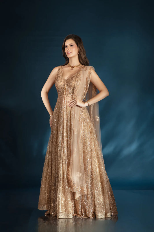 Zari Heirloom Jacket Lehenga - Saaj 31st11401