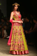 Load image into Gallery viewer, Multicolur Embroidered Jacket &amp; Anarkali Set - Saaj By Ankita
