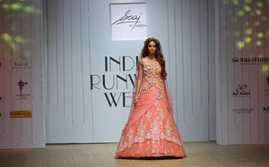 Pretty In Pink Ball Gown - Saaj By Ankita