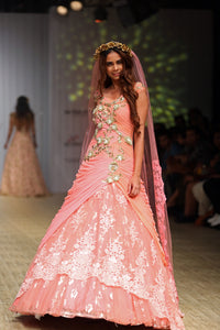 Pretty In Pink Ball Gown - Saaj By Ankita