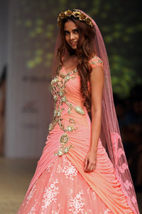 Pretty In Pink Ball Gown - Saaj By Ankita