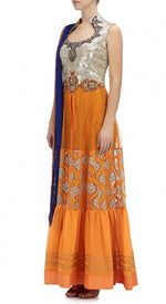 Load image into Gallery viewer, Long Anarkali with Drape Skirt - Saaj By Ankita
