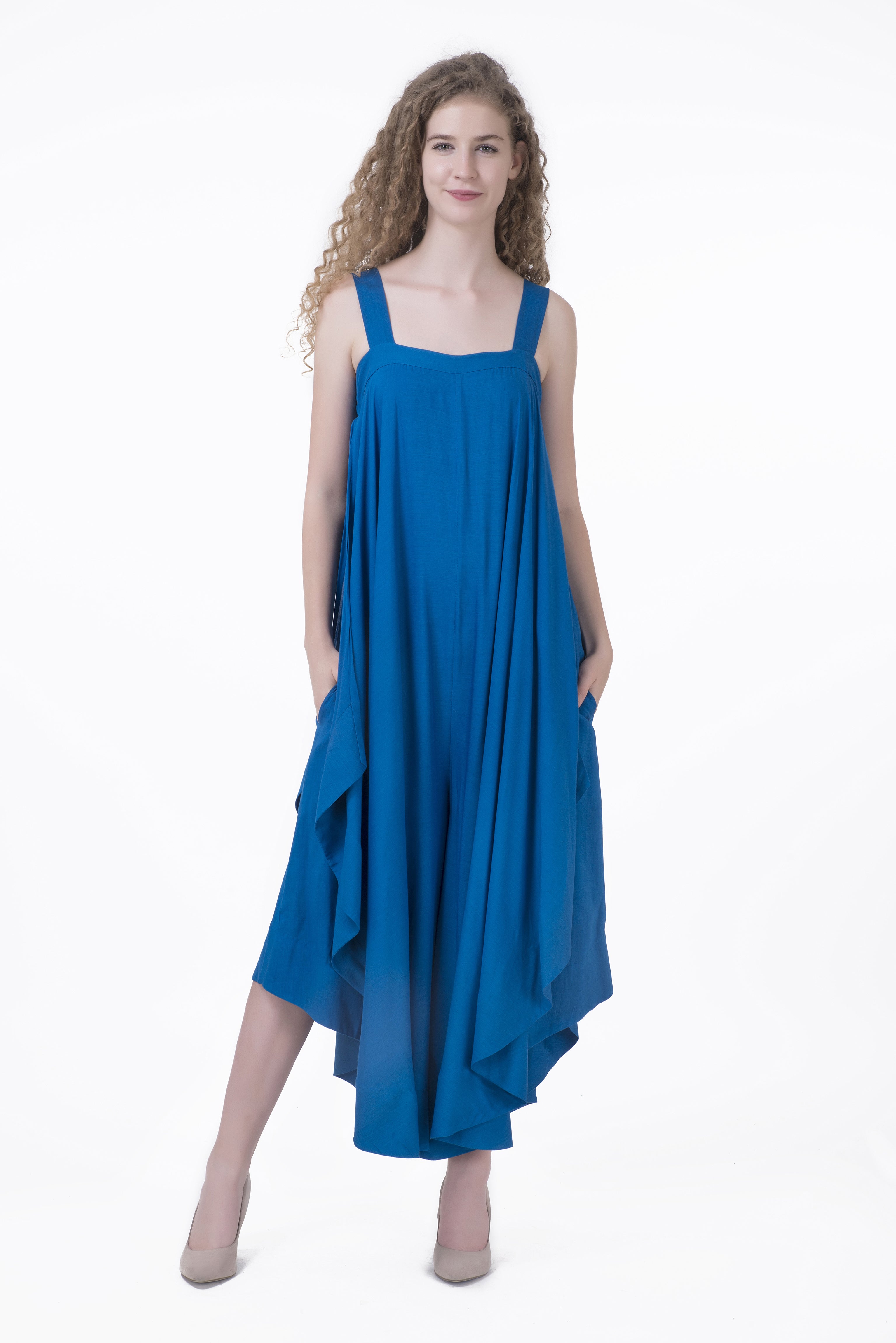 Layered Relaxed Fit Jumpsuit - Saaj By Ankita