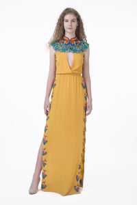 Sunshine Yellow Maxi Dress - Saaj By Ankita