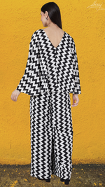 Load image into Gallery viewer, Bold Chevron Print Jumpsuit - Saaj By Ankita
