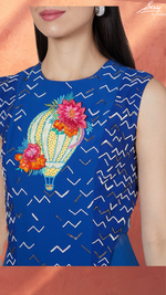 Load image into Gallery viewer, Hot-Air Balloon Trail Top With Dhoti Pants - Saaj By Ankita

