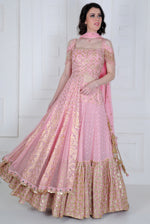 Load image into Gallery viewer, Kalidaar side-fall Choli with Tiering Lehenga - Saaj By Ankita
