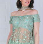 Load image into Gallery viewer, Off-Shoulder Sharara Set - Saaj By Ankita
