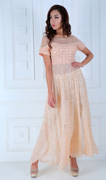 Load image into Gallery viewer, Anarkali With a Slit teamed with Pants - Saaj By Ankita

