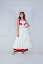 Load image into Gallery viewer, Harness - Anarkali with colourblocking Details - Saaj By Ankita
