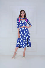 Load image into Gallery viewer, Polka Co-Ord with Yak Embroidery - Saaj By Ankita
