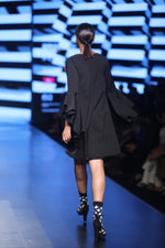 Load image into Gallery viewer, Dragonfly Embroidered A-Line Shift Dress - Saaj By Ankita
