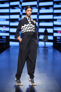 Pleated-Drape Pants - Saaj By Ankita