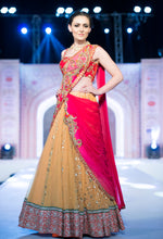 Load image into Gallery viewer, Apricot Peach Lehenga Saree - Saaj By Ankita
