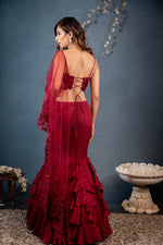 Load image into Gallery viewer, Ruby Lehenga Saree
