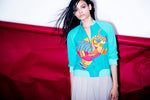 Load image into Gallery viewer, Georgette bomber jacket multi-color beaded elephant motif embroidery - Saaj By Ankita
