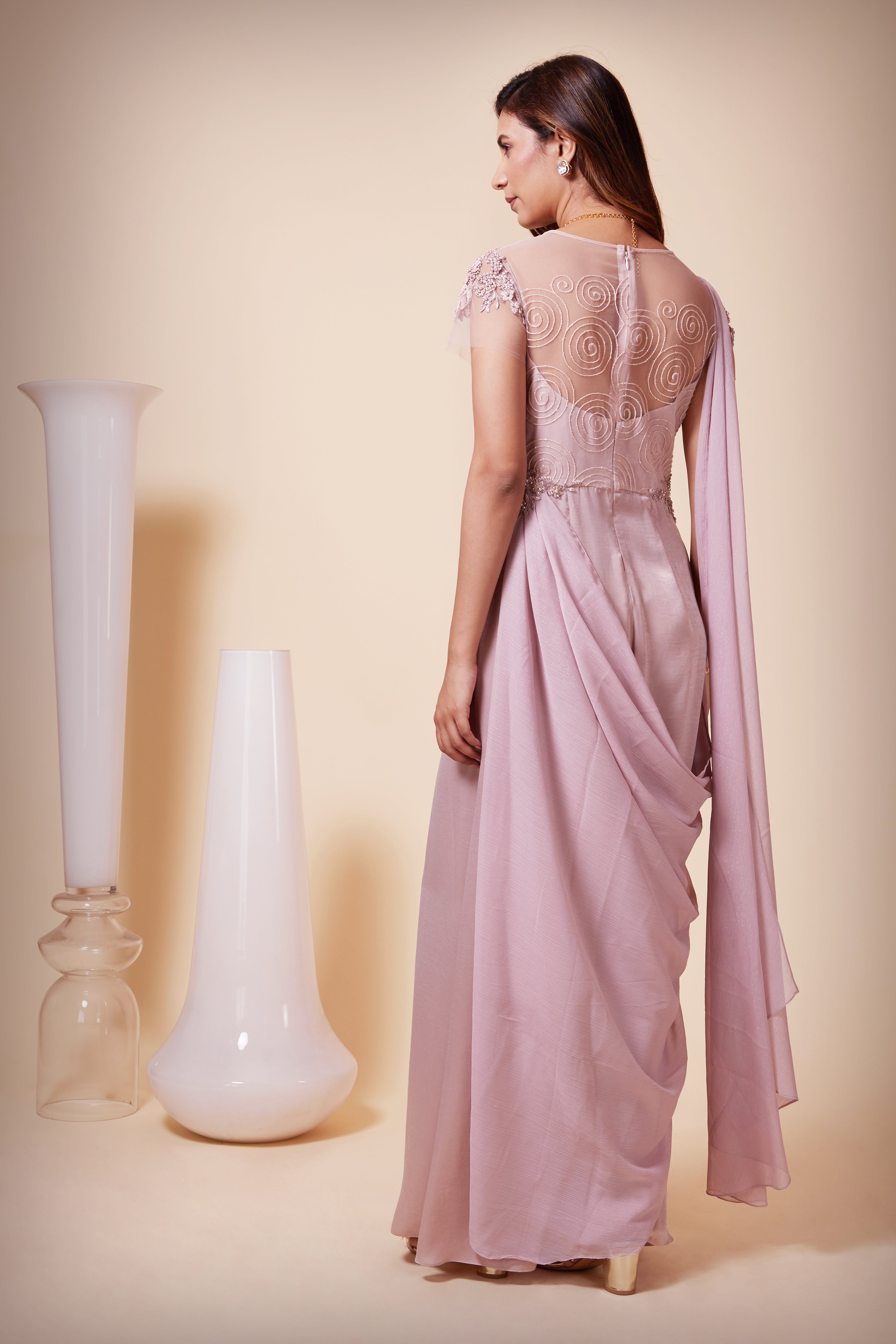 Drape Maxi Dress – Saaj By Ankita