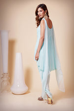 Load image into Gallery viewer, High &amp; Low Flair Shirt with Dhoti Pants
