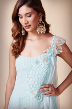 Load image into Gallery viewer, High &amp; Low Flair Shirt with Dhoti Pants

