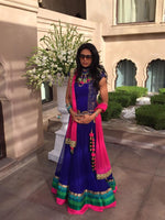Load image into Gallery viewer, Blue Kaleidoscope Collar - Saaj By Ankita

